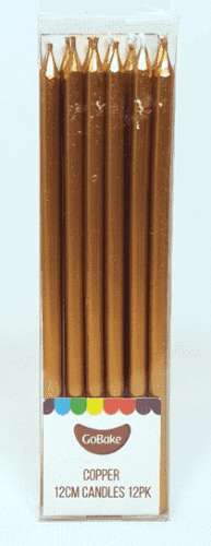 Copper Tall Candles - Click Image to Close